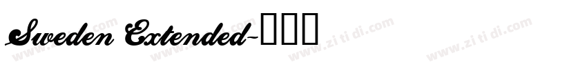 Sweden Extended字体转换